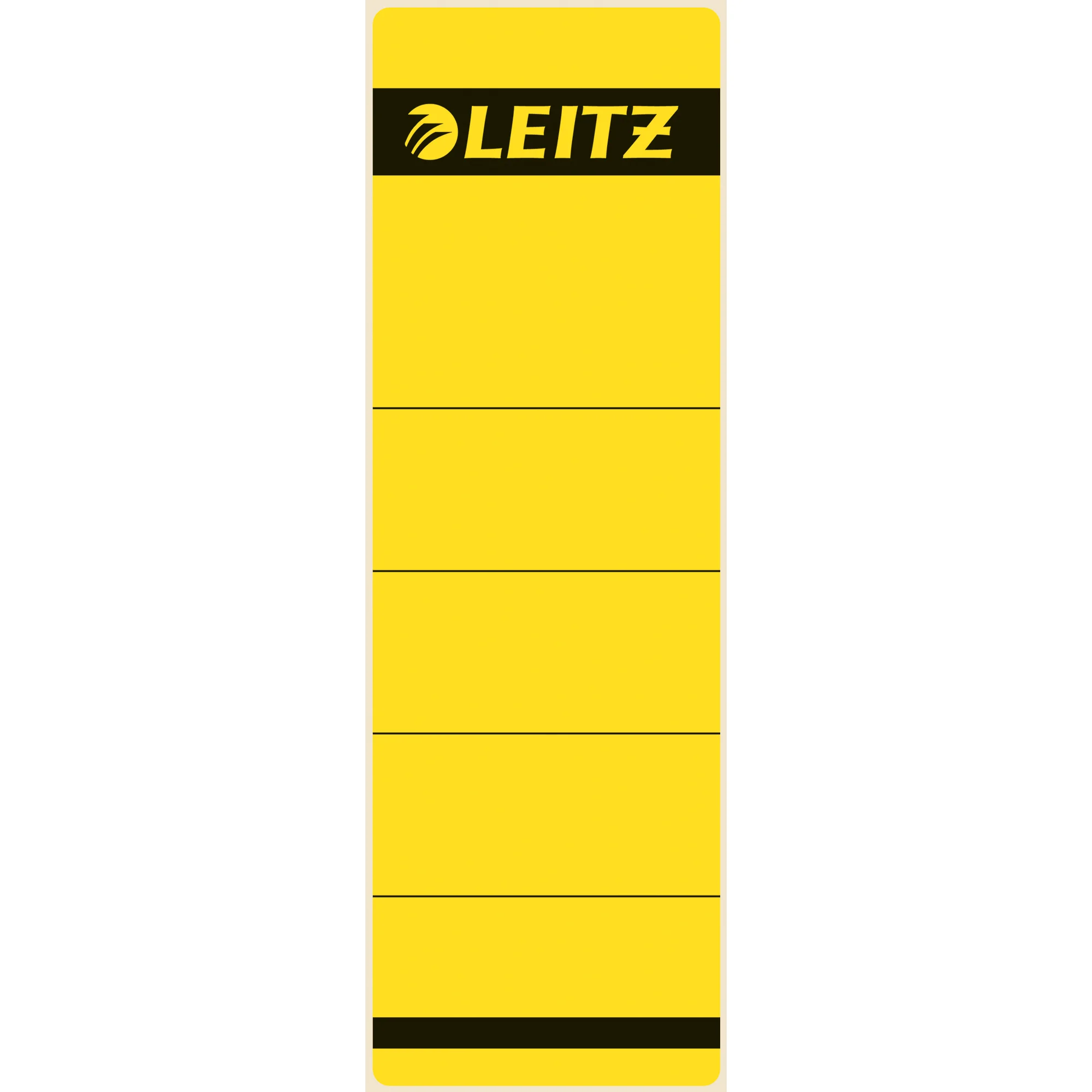 LEITZ Ordnerrücken-Etikett, 61 x 192 mm, kurz, breit, gelb (EAN: 4002432302352)