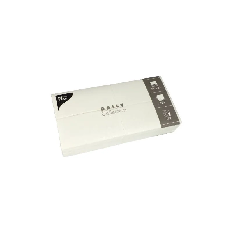 PAPSTAR Bistro-Servietten, 320 x 320 mm, 3-lagig, weiß (EAN: 4002911494646)