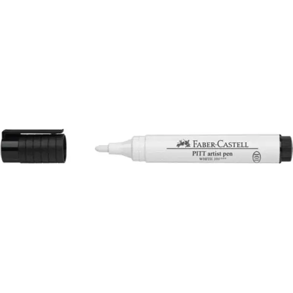 FABER-CASTELL Tuschestift PITT artist pen, weiß (EAN: 4005401678939)