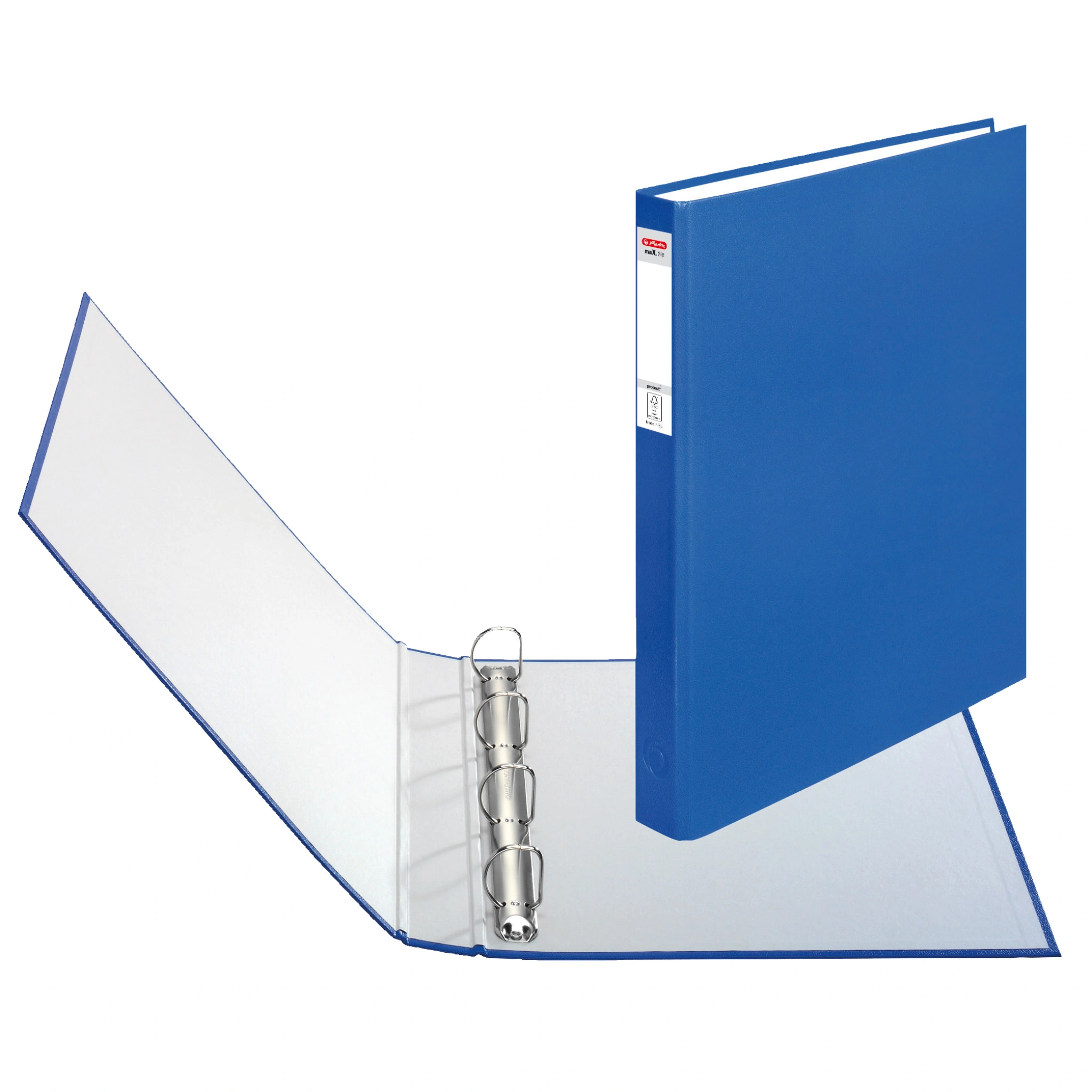 herlitz Ringbuch maX.file protect, A4, 4-Ring-Mechanik, blau (EAN: 4008115304040)