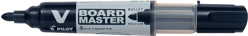 PILOT Whiteboard-Marker V BOARD MASTER, Rundspitze, schwarz (EAN: 4902505355769)