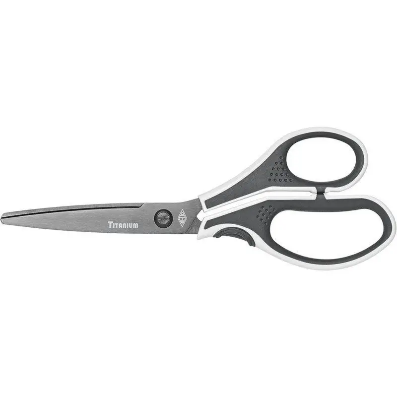 WEDO Edelstahlschere TITAN CUT-IT, Länge: 210 mm, grau/weiß (EAN: 4003801856889)
