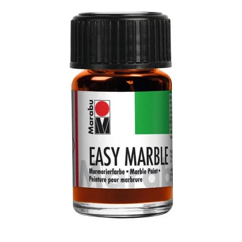 Marabu Marmorierfarbe "Easy Marble", orange, 15 ml, im Glas (EAN: 4007751088918)