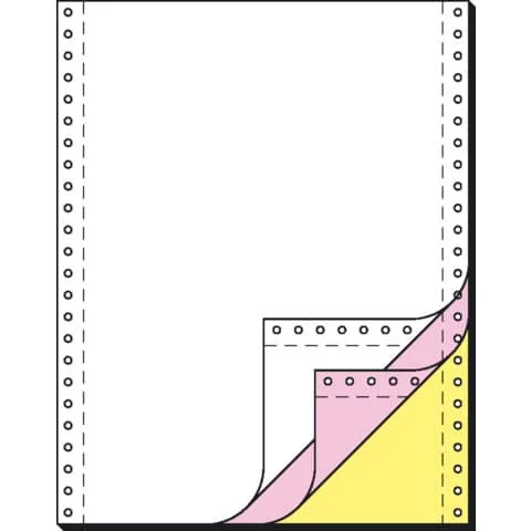 sigel DIN-Computerpapier endlos, 240 mm x 12" (30,48 cm), rosa und gelb (EAN: 4004360332432)