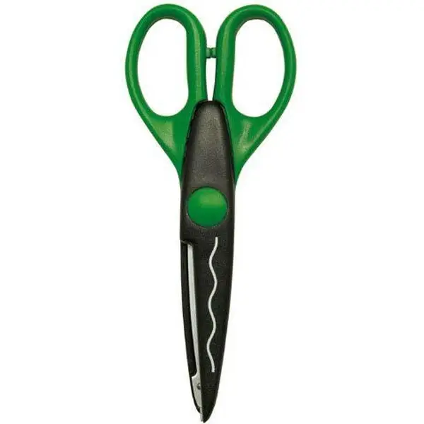 WEDO Konturenschere, Wellenschnitt, Länge: 160 mm, grün (EAN: 4003801030630)