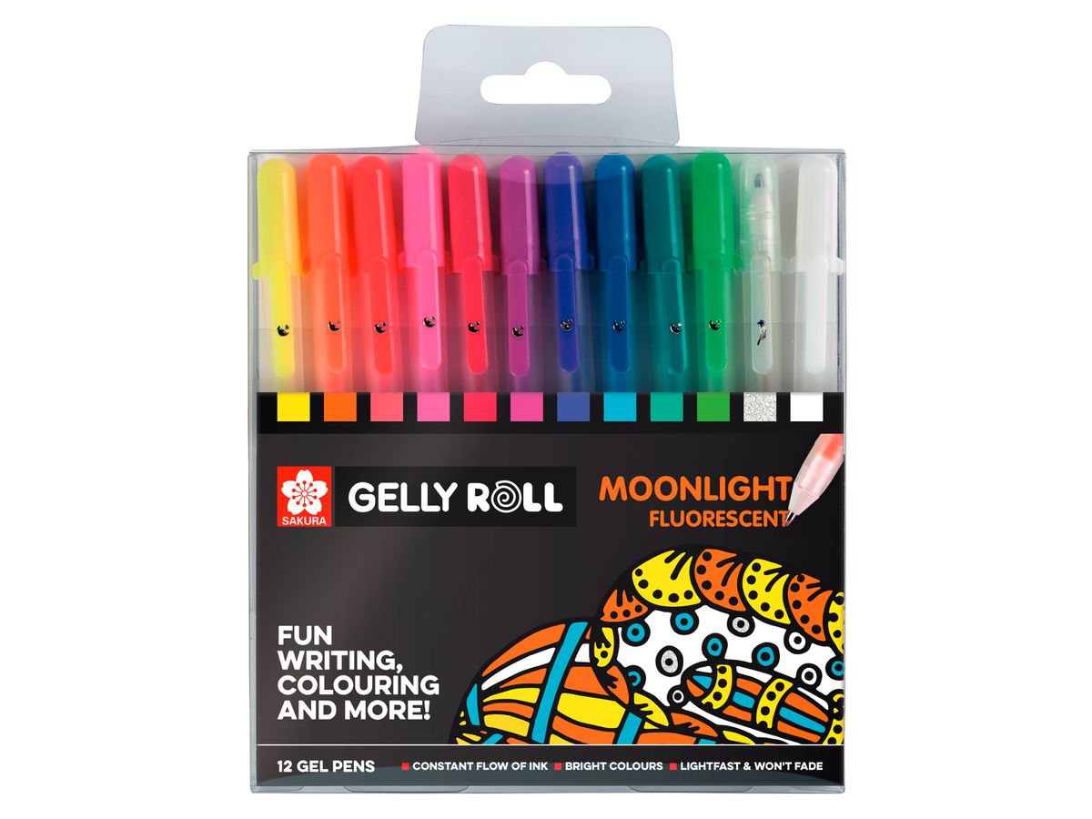 SAKURA Gel-Tintenroller Gelly Roll Moonlight, 12er Etui (EAN: 8712079395711)