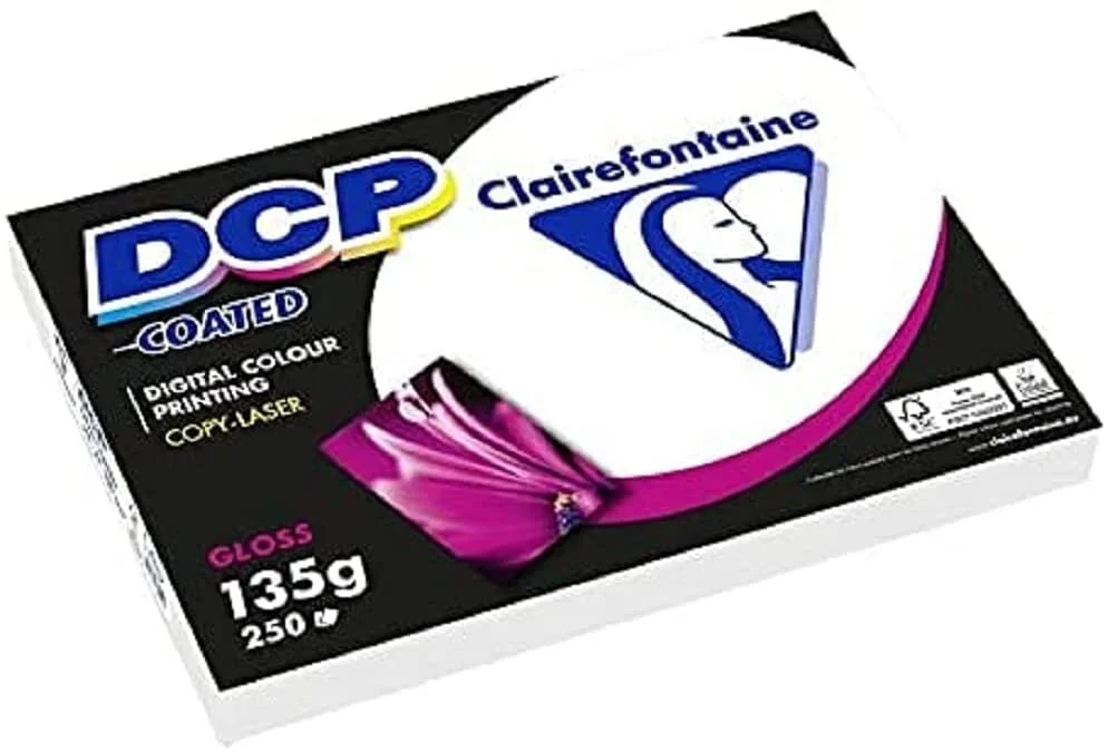 Clairefontaine Laserdruckerpapier DCP Coated Gloss, DIN A4, weiß (EAN: 3329680684100)