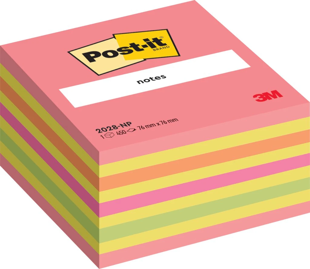 Post-it Haftnotiz-Würfel notes, 76 x 76 mm, mehrfarbig (EAN: 4001895871368)