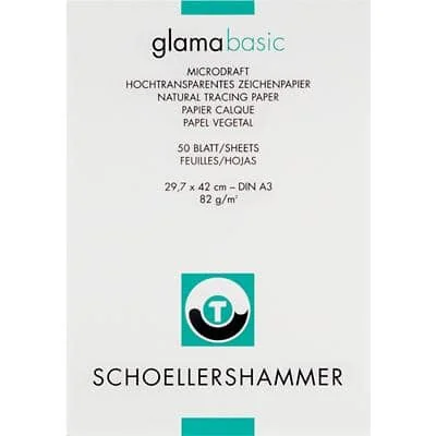 SCHÖLLERSHAMMER Zeichenpapierblock, DIN A3, hochtransparent (EAN: 4016443250618)