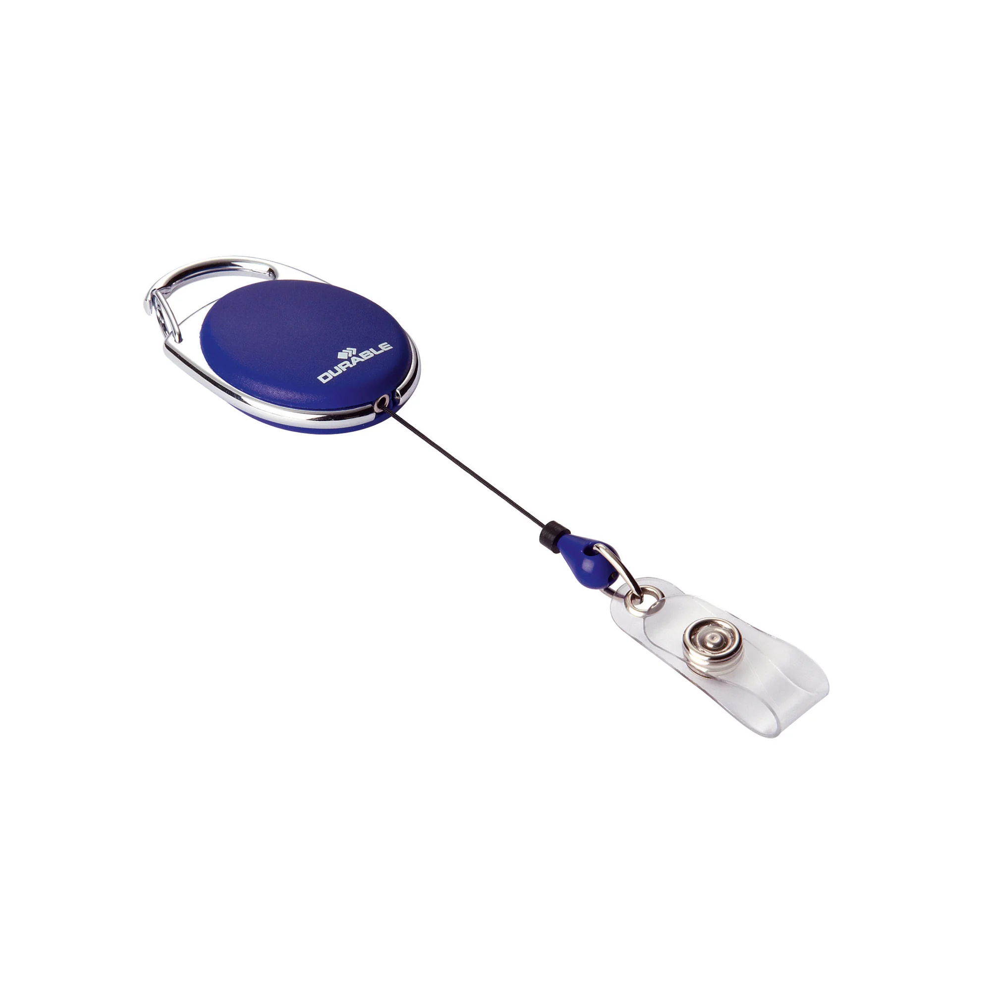 DURABLE Ausweishalter mit Jojo, oval, blau (EAN: 4005546806143)