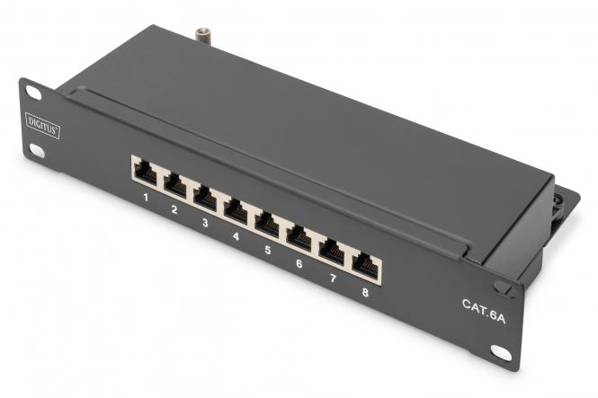 DIGITUS 10" Patch Panel Kat.6A, Klasse E, geschirmt, schwarz (EAN: 4016032473145)