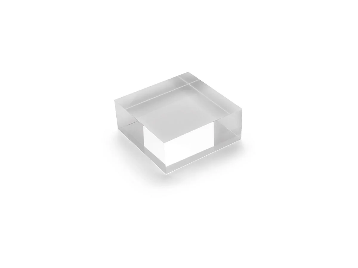 deflecto Acryl-Block, transparent, 100 x 100 x 40 mm (EAN: 5055425953757)