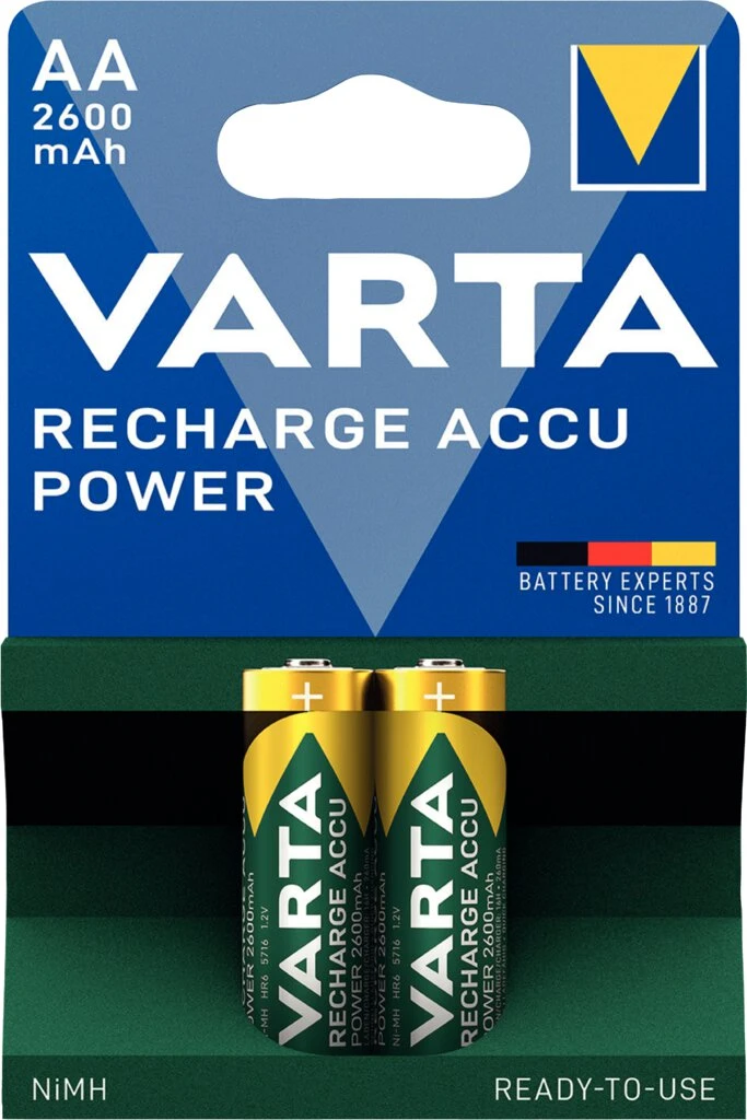 VARTA NiMH Akku "Rechargeable Accu", Mignon (AA), 2.600 mAh (EAN: 4008496745937)