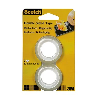 Scotch doppelseitiger Klebefilm 665, 12 mm x 6,3 m (EAN: 4001895259692)