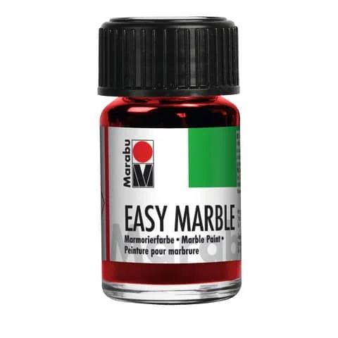Marabu Marmorierfarbe easy marble, 15 ml, rubinrot 038 (EAN: 4007751088963)