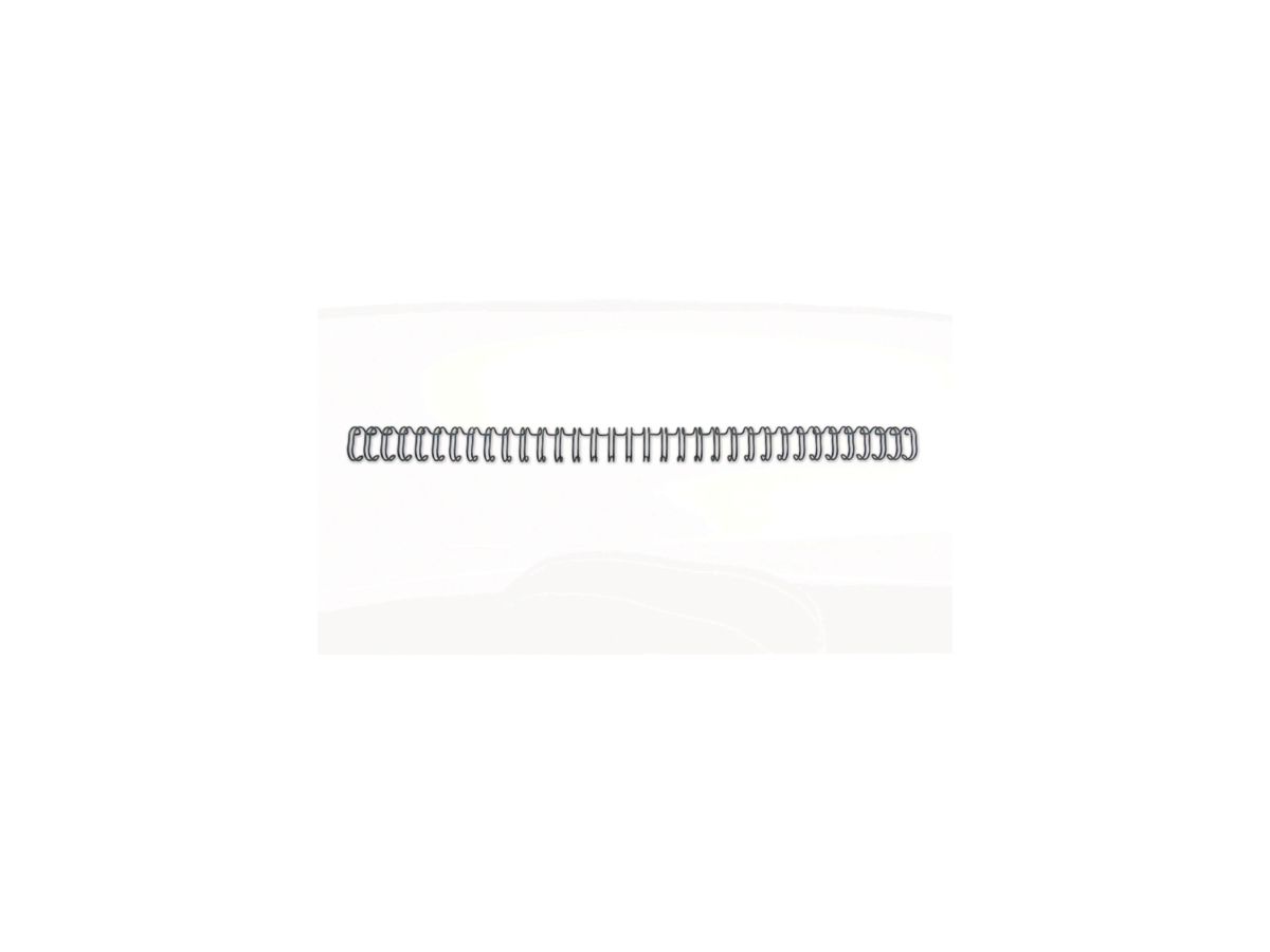 GBC Drahtbinderücken WireBind, A4, 34 Ringe, 9,5 mm, schwarz (EAN: 5019577190255)
