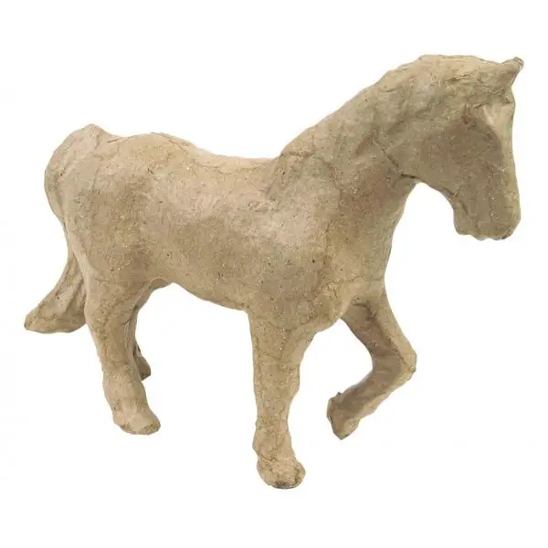 décopatch Pappmaché-Figur "Pferd", 110 mm, naturbraun (EAN: 3760018501087)