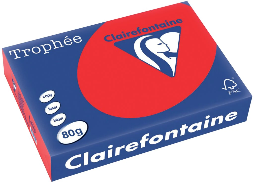 Clairefontaine Multifunktionspapier Trophée, A4, koralle (EAN: 3329680817508)