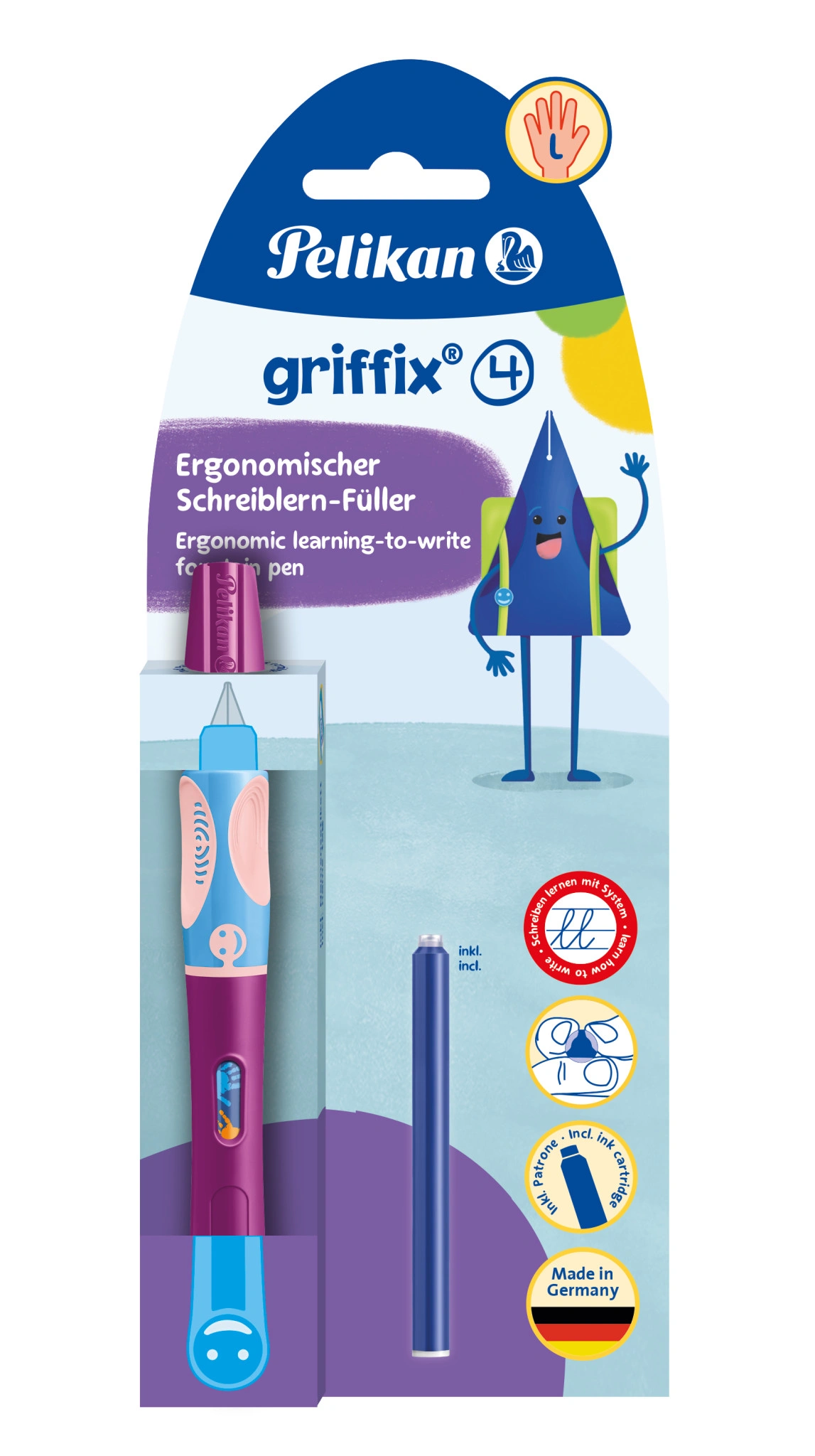 Pelikan griffix Füllhalter Sweet Berry, für Linkshänder (EAN: 4012700820334)