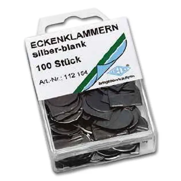 WEDO Eckenklammern, aus glanzveredeltem Metall (EAN: 4003801728964)