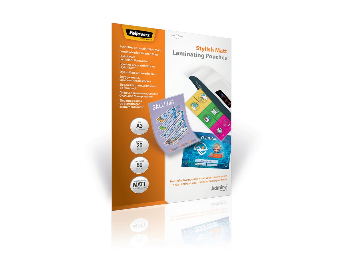 Fellowes Laminierfolientasche, DIN A3, matt, 160 mic (EAN: 0043859730889)