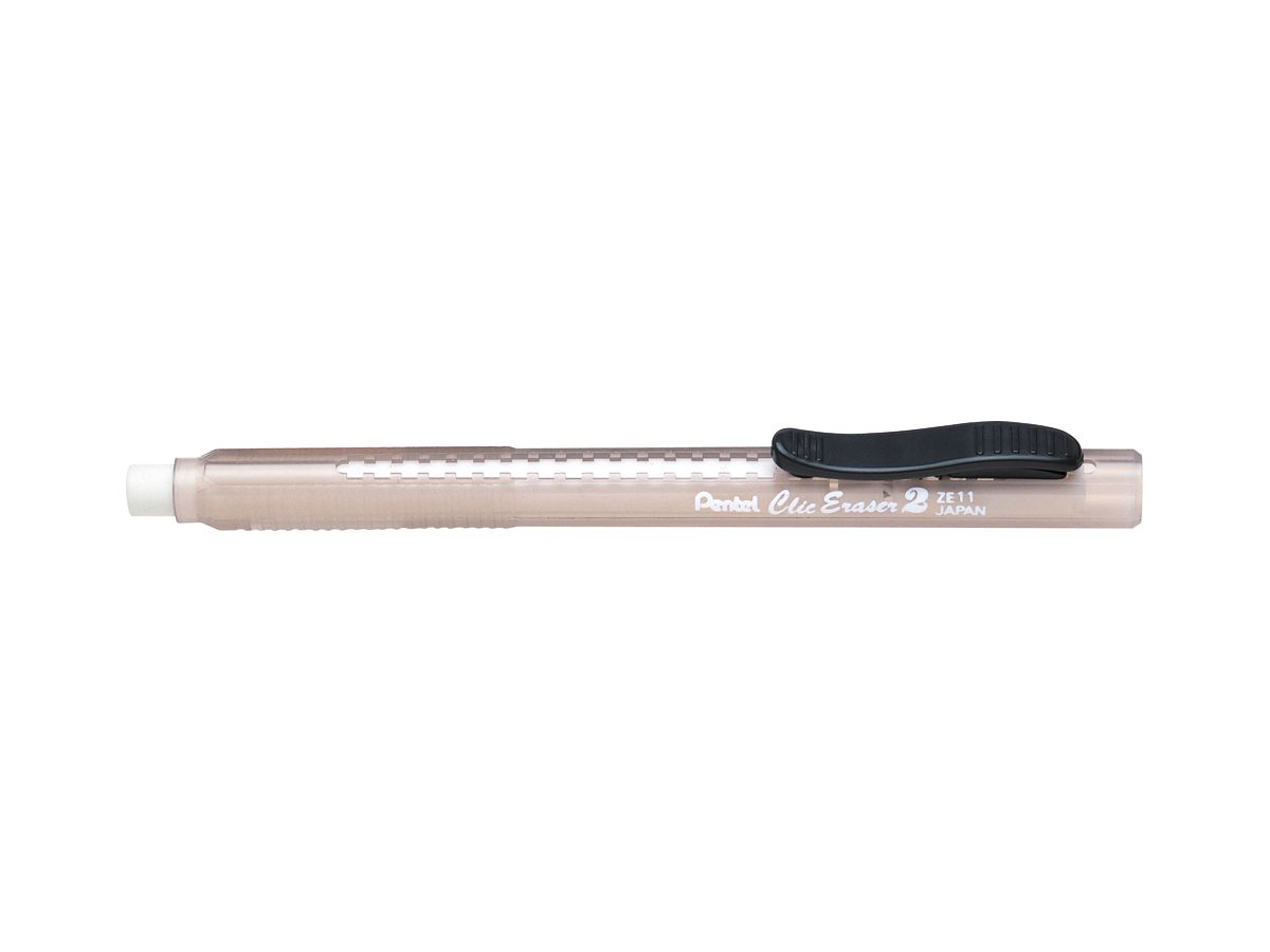Pentel Radierstift ClicEraser2 ZE11T, schwarz-transparent (EAN: 3474374110011)