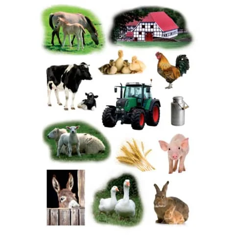 HERMA Sticker DECOR "Bauernhoftiere Foto" (EAN: 4008705033589)