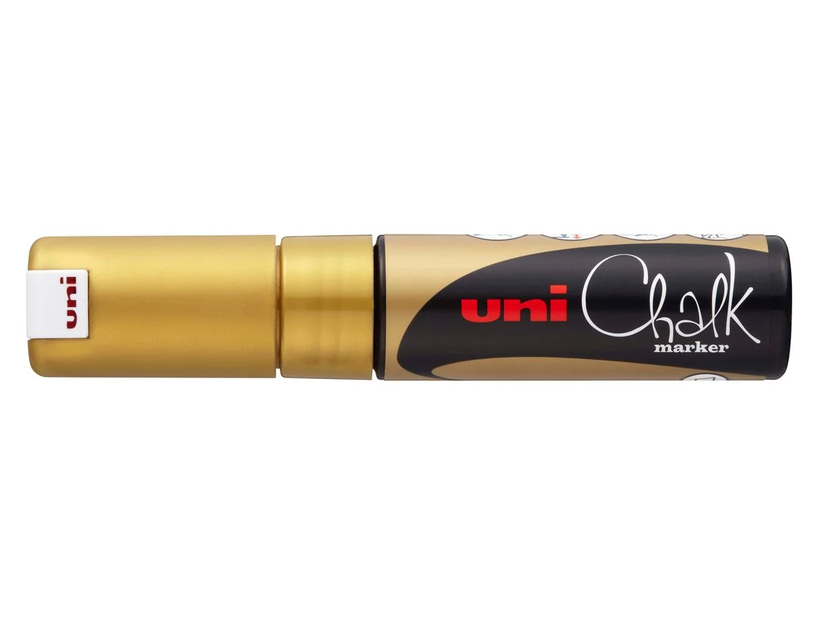 uni-ball Kreidemarker Chalk marker PWE8K, gold (EAN: 4902778222102)