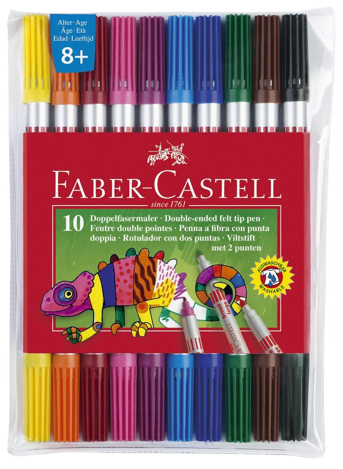 FABER-CASTELL Doppelfasermaler, 10er Etui (EAN: 4005401511106)