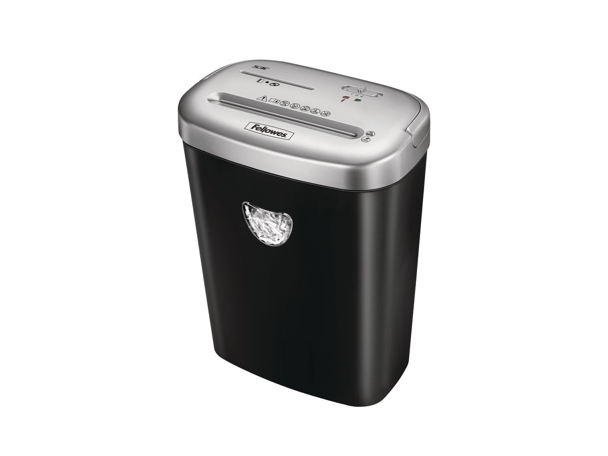 Fellowes Aktenvernichter Powershred 53C, schwarz, Partikel (EAN: 0043859646906)