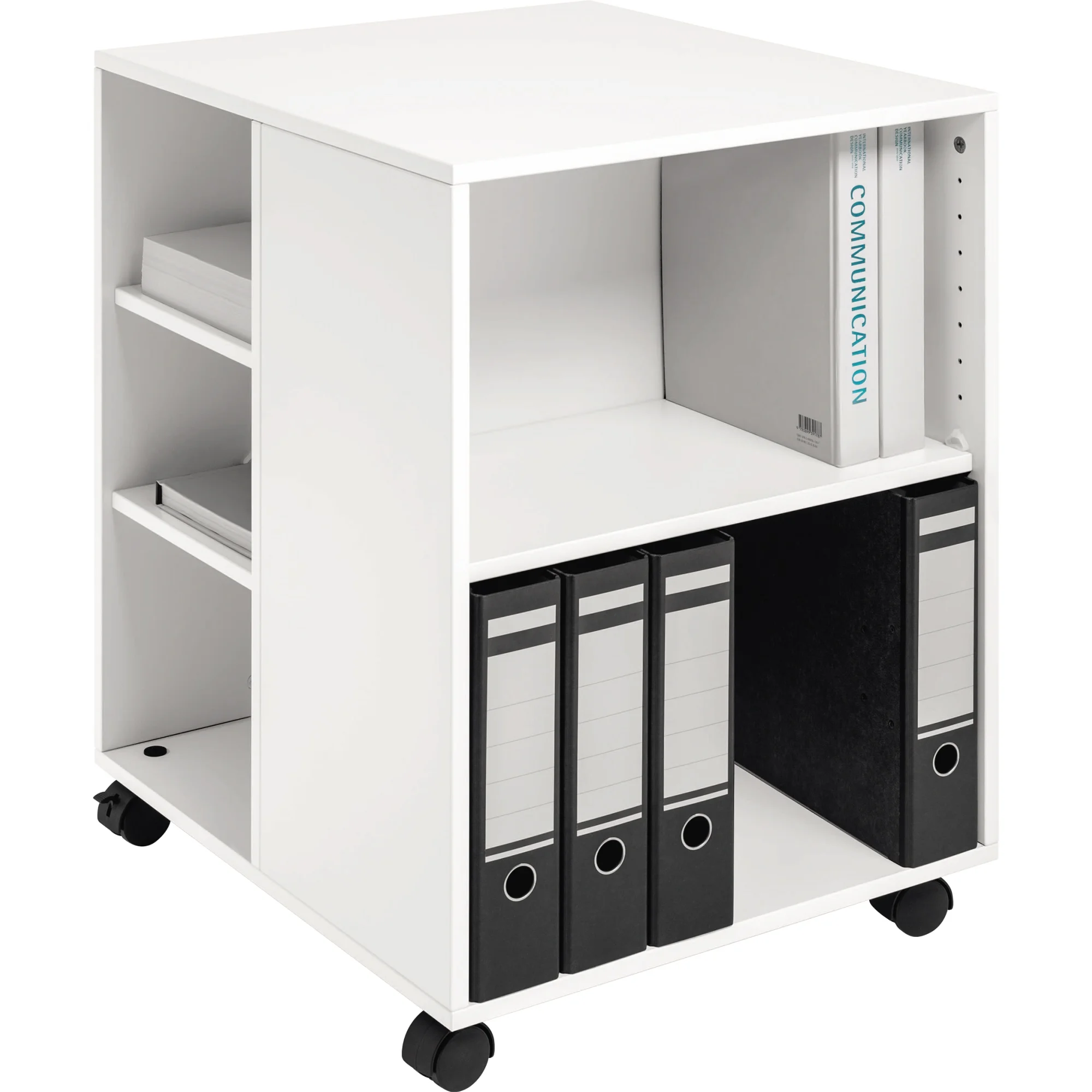 DURABLE Bürowagen "74/59" offen, 6 Böden, weiß (EAN: 4005546727639)