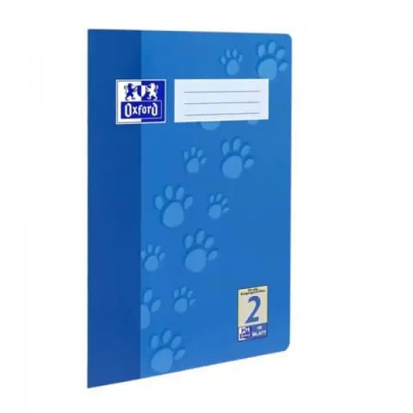 Oxford Junior Schulheft "Tatzen", DIN A4, Lineatur 2, blau (EAN: 4006144936799)