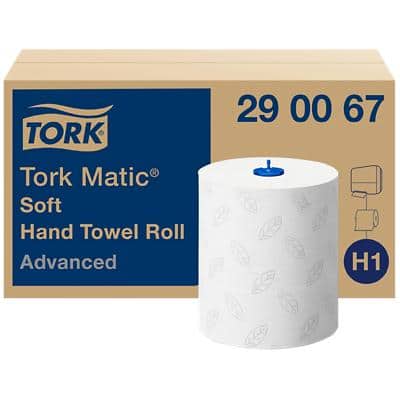 TORK Matic Handtuchrolle, 2-lagig, weiß/grau, 150 m (EAN: 7322540138719)