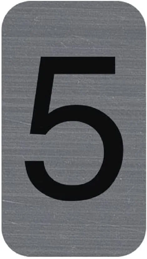 EXACOMPTA Selbstklebeschild Zahl "5", 25 x 44 mm (EAN: 3130630671855)