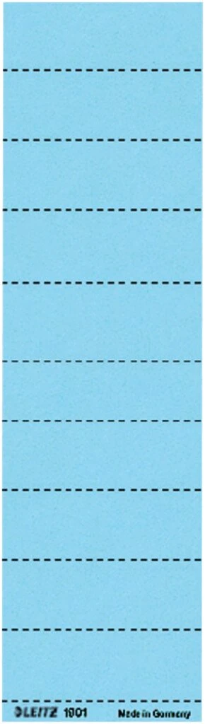 LEITZ Blanko-Beschriftungsschildchen, (B)60 x (H)21 mm, blau (EAN: 4002432303304)