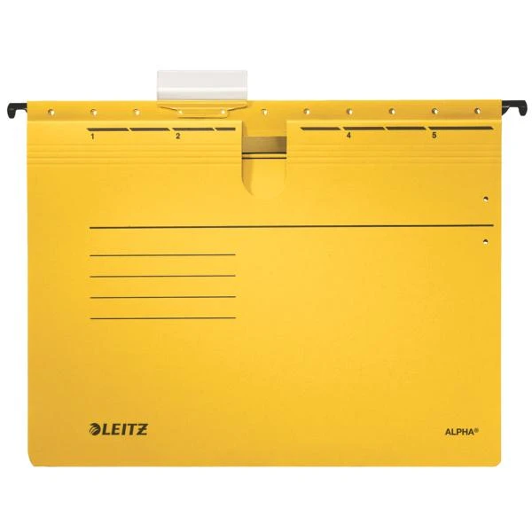 LEITZ ALPHA Hängehefter, A4, kaufmännische Heftung, gelb (EAN: 4002432332014)