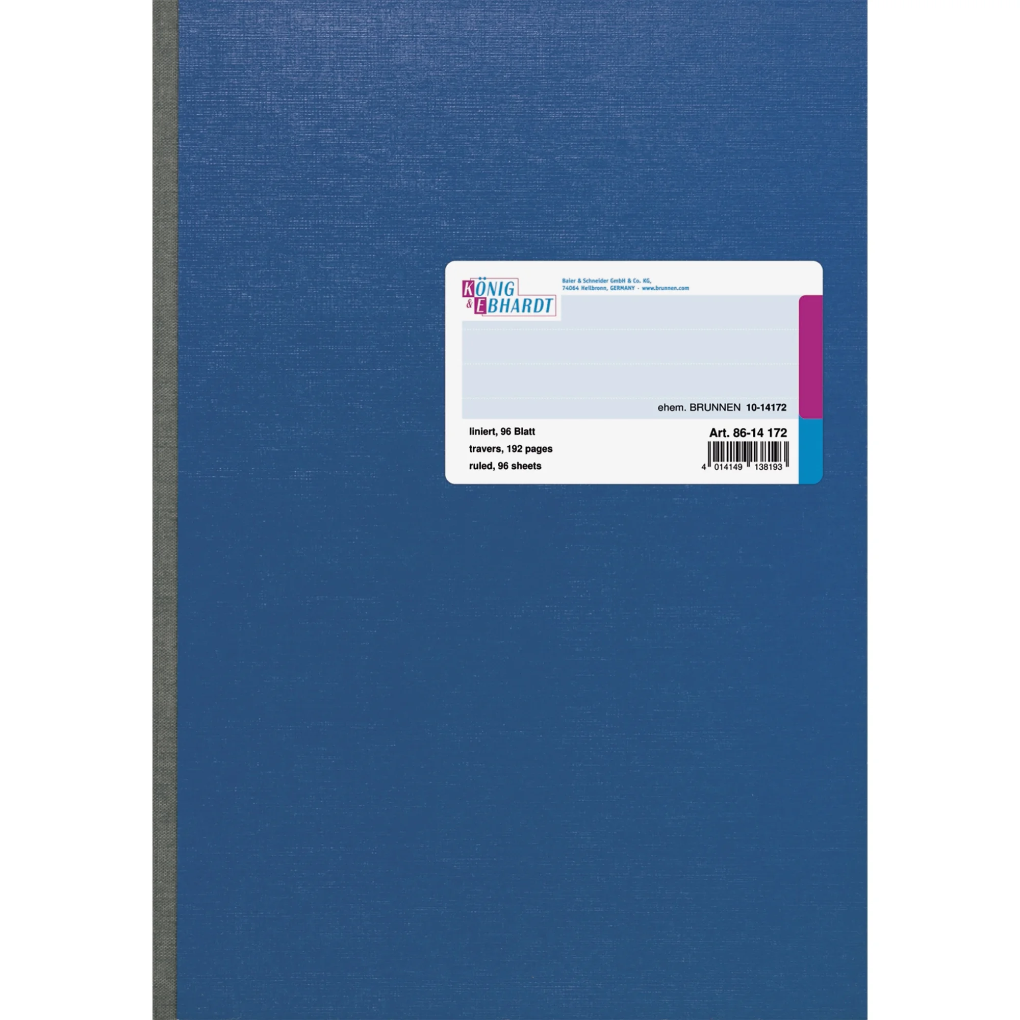 KÖNIG & EBHARDT Kladde, DIN A4, 96 Blatt, liniert (EAN: 4014149138193)
