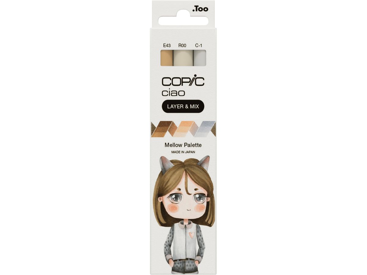 COPIC Marker ciao, 3er Set "Mellow Palette" (EAN: 4013695266831)