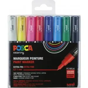 POSCA Pigmentmarker PC-1MC, 8er Etui (EAN: 3296280033310)