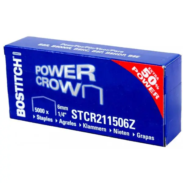 BOSTITCH Heftklammern SB-8, 6 mm, 1/4, Inhalt: 5.000 Stück (EAN: 5902013935902)