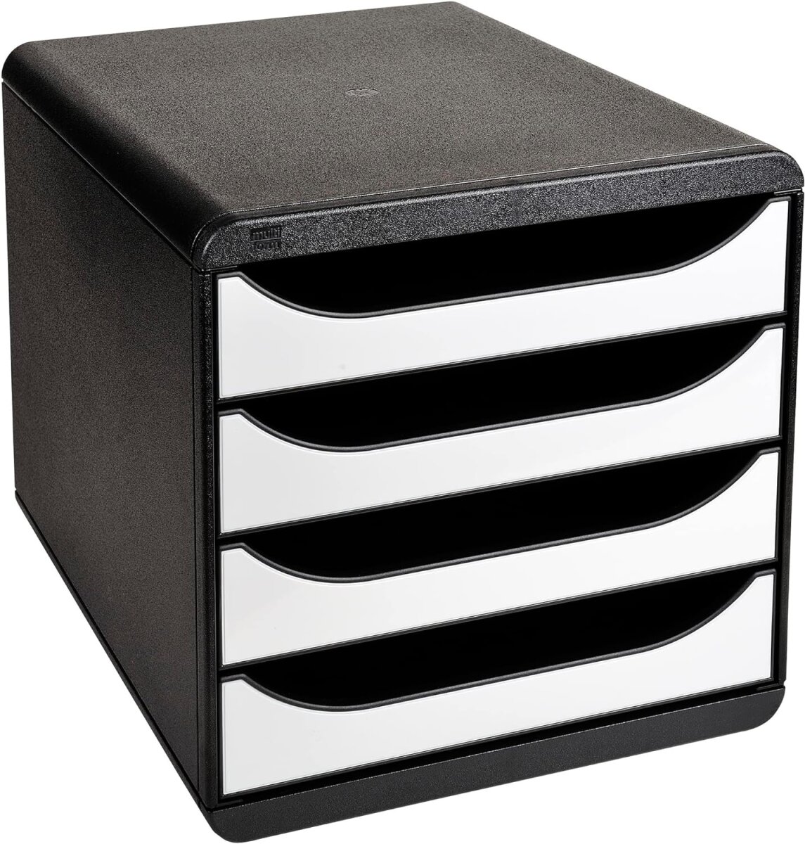 EXACOMPTA Schubladenbox BIG-BOX, 4 Schübe, weiß glänzend (EAN: 9002493423053)