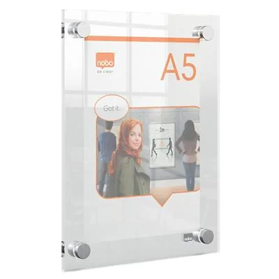nobo Acryl-Plakatrahmen Premium Plus, DIN A5, glasklar (EAN: 5028252620826)
