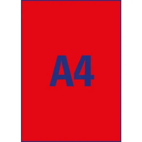 AVERY Zweckform Stick&Lift Etiketten, 210 x 297 mm, rot, neon-rot (EAN: 4004182608463)
