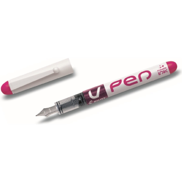 PILOT Einweg-Füllhalter V-Pen, Federbreite: 0,4 mm, pink (EAN: 4902505326585)