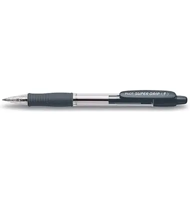 PILOT Druckkugelschreiber SUPER GRIP F, schwarz (EAN: 4902505154645)