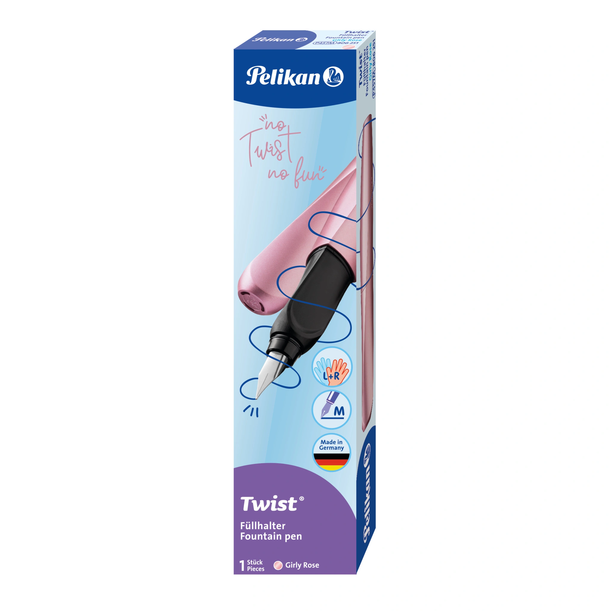 Pelikan Twist Füllhalter Girly Rose, rosa-metallic (EAN: 4012700806253)