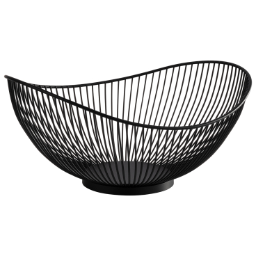 APS Brot- und Obstkorb SVART, oval, 295 x 255 mm, schwarz (EAN: 4004133304246)