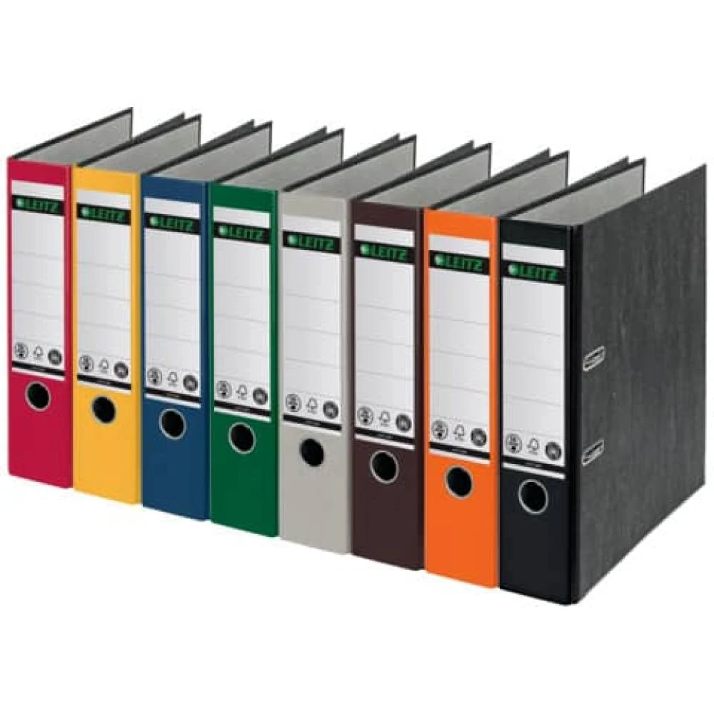 LEITZ Wolkenmarmor-Ordner, 180 Grad, DIN A4, 80 mm, schwarz (EAN: 4002432359349)