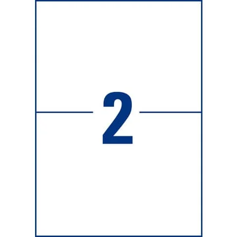 AVERY Zweckform Wetterfeste Etiketten, 210 x 148 mm, weiß (EAN: 4004182049716)