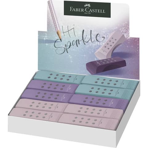 FABER-CASTELL Kunststoff-Radierer RollOn SPARKLE, sortiert (EAN: 4005401873105)